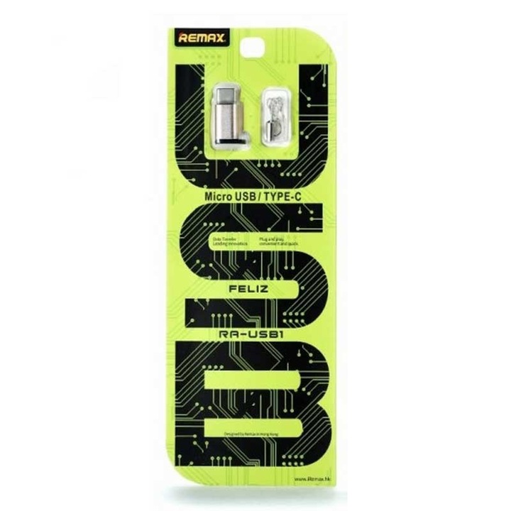 Адаптер Remax RA-USB1, Micro USB to Type C Adapter