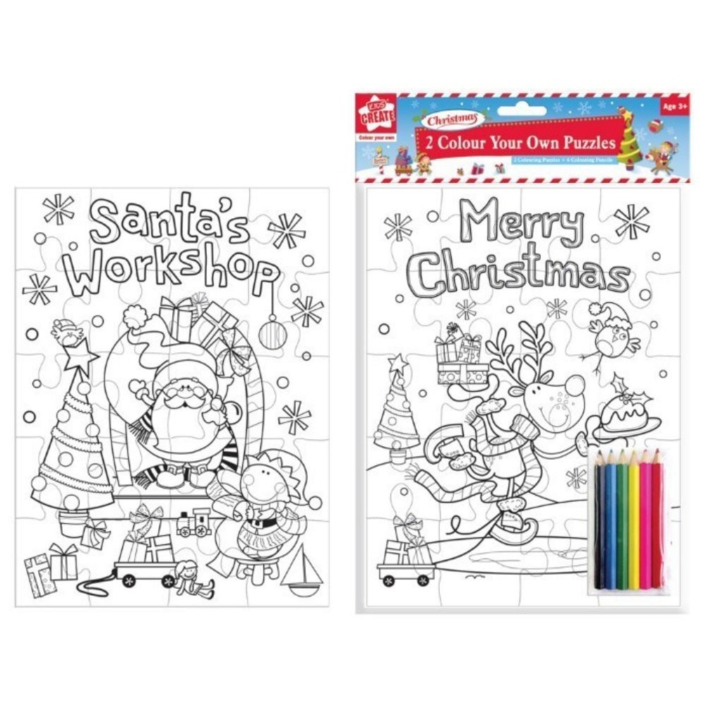 Set creativ Kids Creative, Coloreaza propriul puzzle