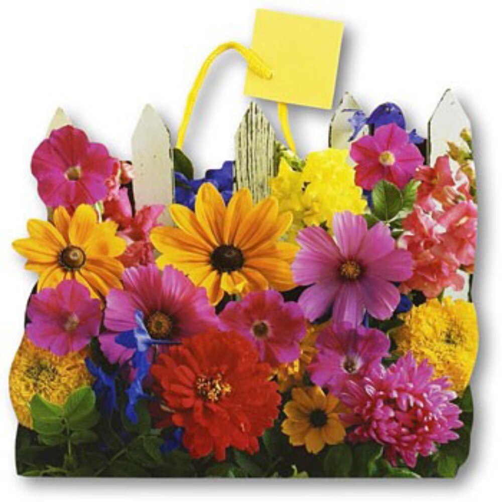 Punga de hartie-Gard cu flori