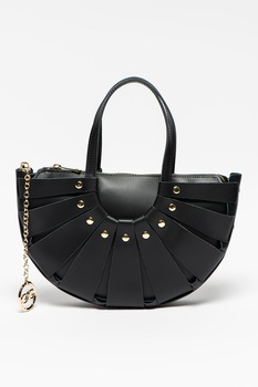 Chiara Canotti, Geanta de piele cu bareta de umar, Negru Chiara Canotti, Geanta de piele cu bareta de umar, Negru