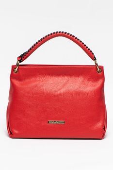 Chiara Canotti, Geanta hobo de piele cu bareta detasabila, Rosu Chiara Canotti, Geanta hobo de piele cu bareta detasabila, Rosu