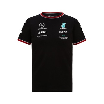 Tricou pentru copii Mercedes AMG Petronas F1, Bumbac, 13-14 ani, Negru Tricou pentru copii Mercedes AMG Petronas F1, Bumbac, 13-14 ani, Negru