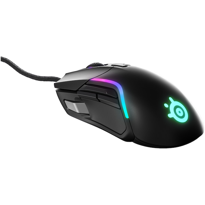 Мишка Gaming SteelSeries Rival 5, RGB осветление, 85 гр, Черен