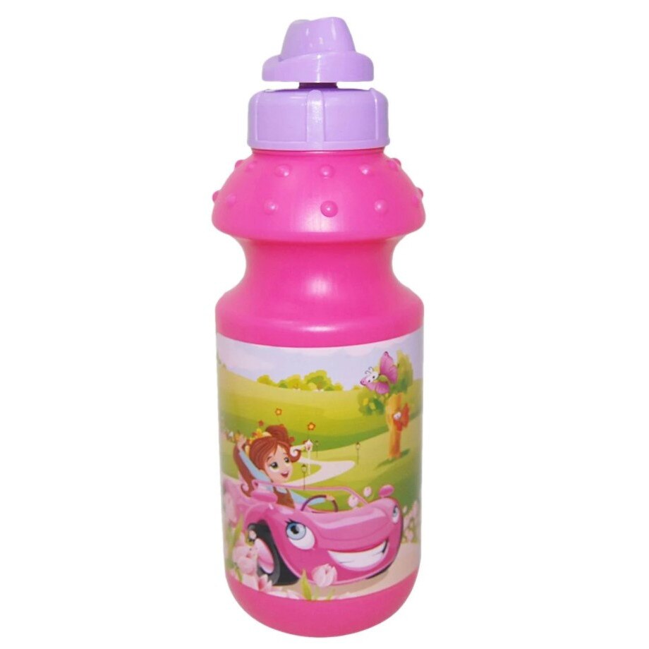 Sticla de apa, Zola®, pentru copii, de plastic, model pentru fetite, 400 ml
