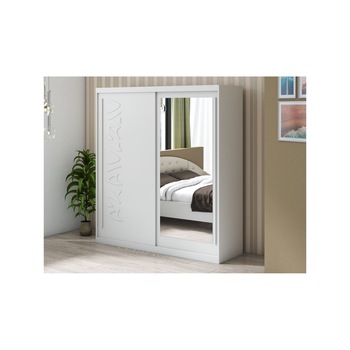 Dressing Tokyo TK-1, Alb, 200x215x59 cm, Usi culisante Dressing Tokyo TK-1, Alb, 200x215x59 cm, Usi culisante