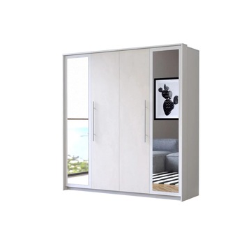 Dressing Anastasia 4D, alb mat/crem, 206x215x64 cm Dressing Anastasia 4D, alb mat/crem, 206x215x64 cm