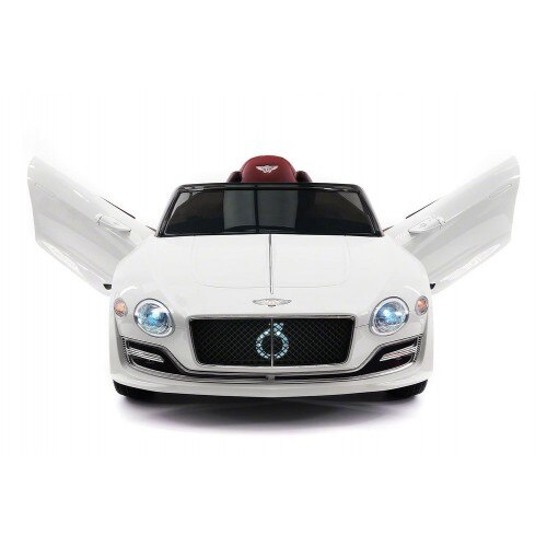 Masinuta electrica cu telecomanda BENTLEY EXP12- alb LAMBO DOORS, acumulator reincarcabil, doua motoare, doua viteze, scaun special texturat
