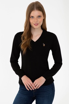 Pulover dama,U.S Polo Assn.,1260380, Negru Pulover dama,U.S Polo Assn.,1260380, Negru