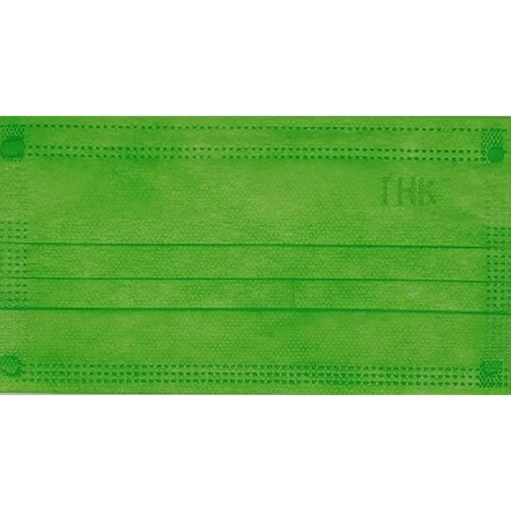 Set 2000 bucati Masti THK, ambalate individual, chirurgicale medicale, 3pliuri, 3 straturi, culoare verde