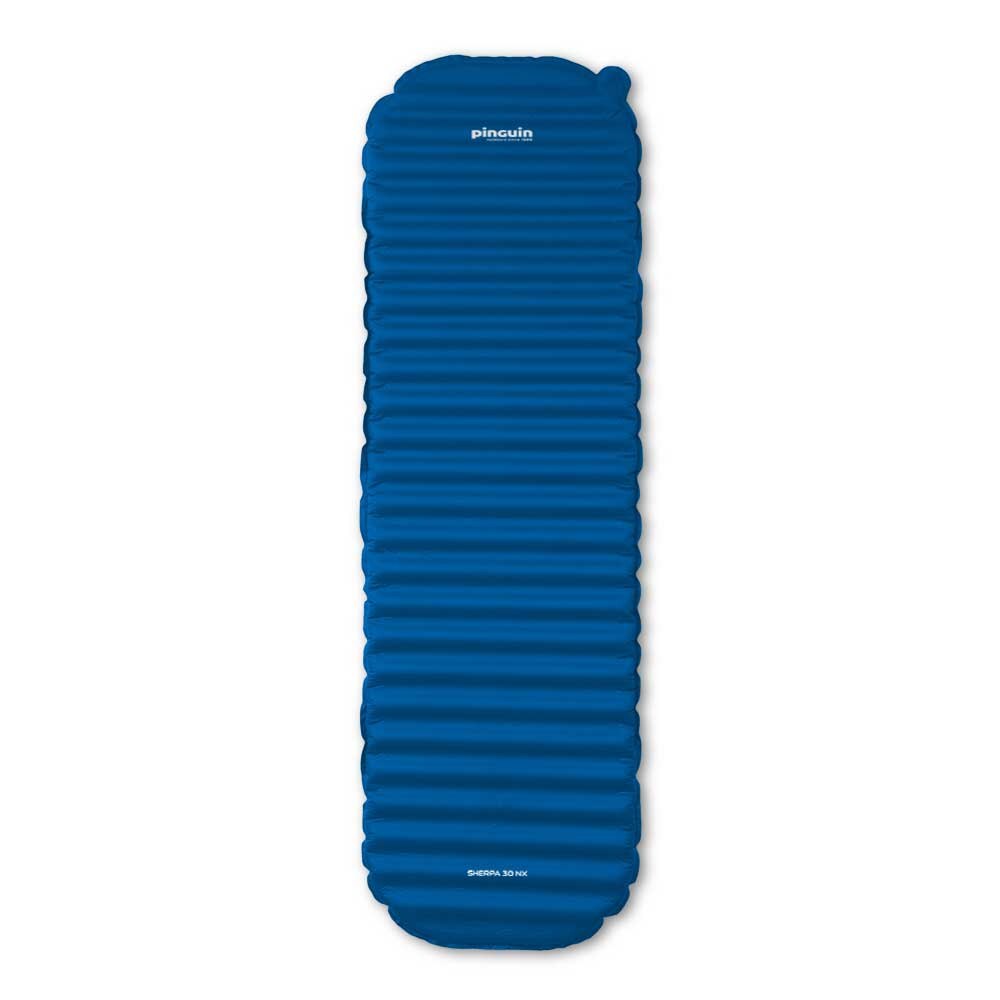 Saltea autogonflabila Pinguin Sherpa 30 NX, 186x55x3cm, impachetat ⌀17x28cm, 790g, albastru