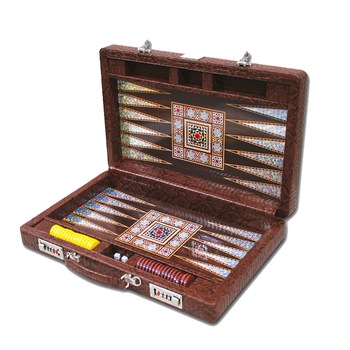 Set special de Table de Lux in Geanta de Piele, Realizat Manual, 49x30x8 cm Set special de Table de Lux in Geanta de Piele, Realizat Manual, 49x30x8 cm