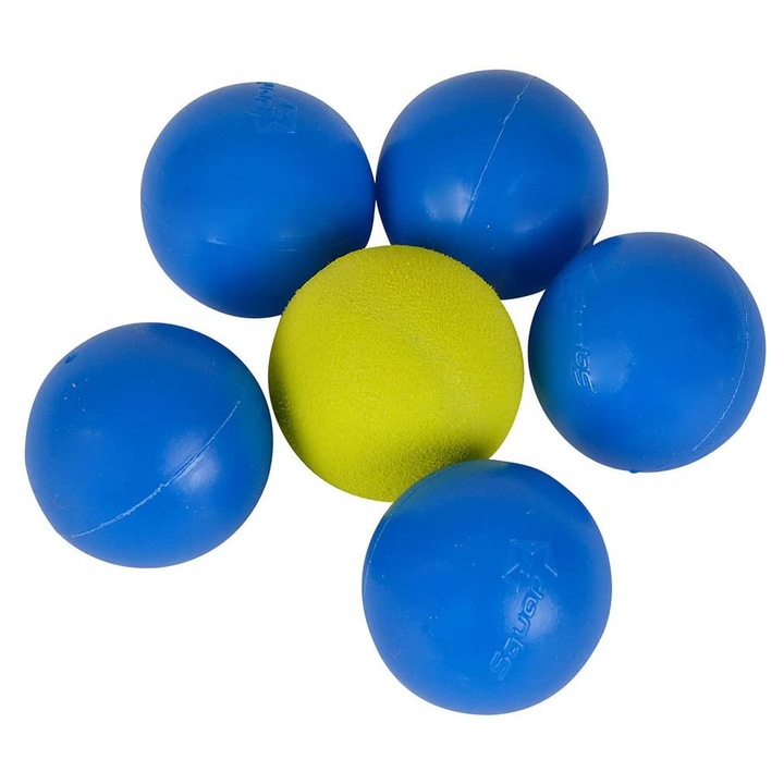 Топки за игра Chippo Squap 740672 2-78, 6 броя, Син, 1 броя Зелен, 32 мм