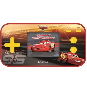 Consola portabila Lexibook, Compact Cyber Arcade, Disney Cars, 150 de jocuri Consola portabila Lexibook, Compact Cyber Arcade, Disney Cars, 150 de jocuri
