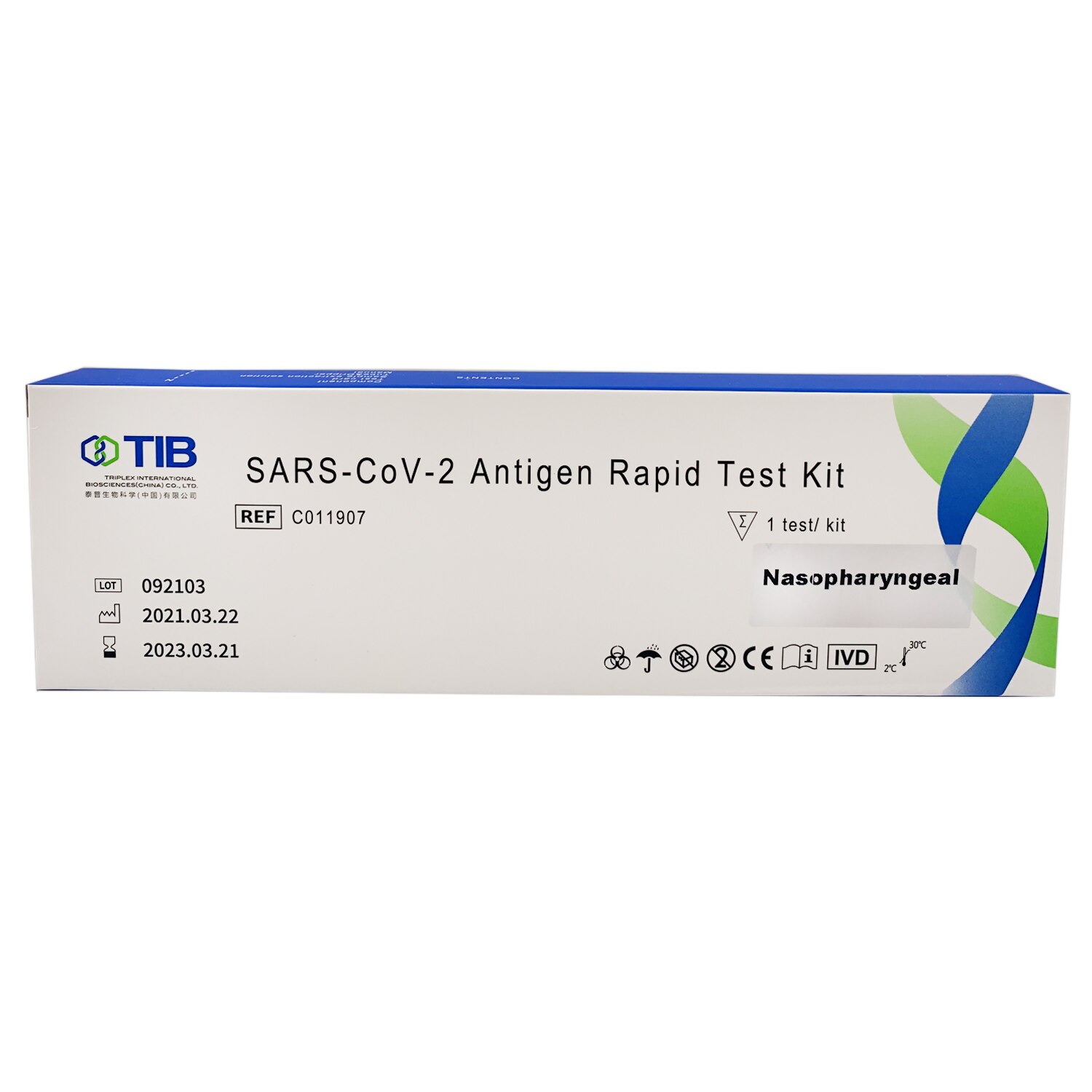 Test Rapid Antigen Nazofaringian COVID-19 pentru uz profesional Triplex 1 Buc