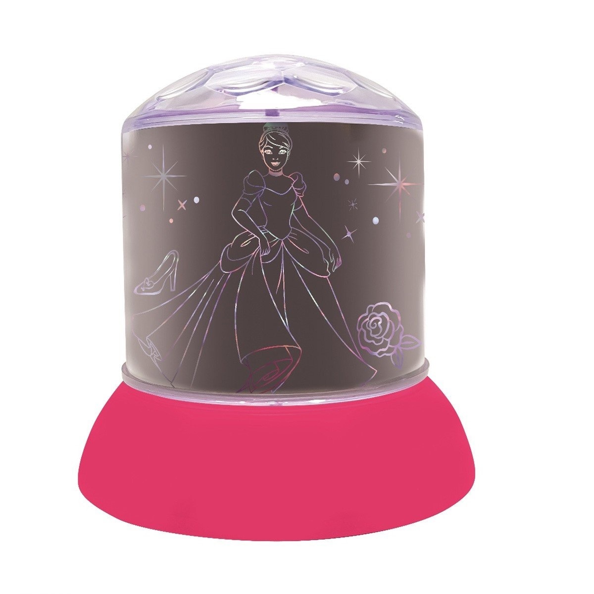 Lampa de veghe Lexibook, Proiector rotativ, Disney Princess
