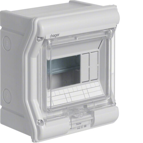 Tablou Vector 6M IP54 aparent, Gri, Hager