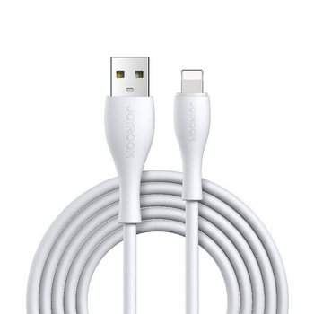 Cablu USB - Lightning, Joyroom, 2.4A, 1 m, Alb Cablu USB - Lightning, Joyroom, 2.4A, 1 m, Alb
