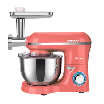 Mixer cu bol Daewoo DHM200MGS, 2000W, capacitate bol 5.5l, accesoriu masina de tocat, capacitate de tocare 1.2 kg/min, 3 discuri de taiere din inox, tel, carlig framantare, palete amestecare, Corai Mixer cu bol Daewoo DHM200MGS, 2000W, capacitate bol 5.5l, accesoriu masina de tocat, capacitate de tocare 1.2 kg/min, 3 discuri de taiere din inox, tel, carlig framantare, palete amestecare, Corai