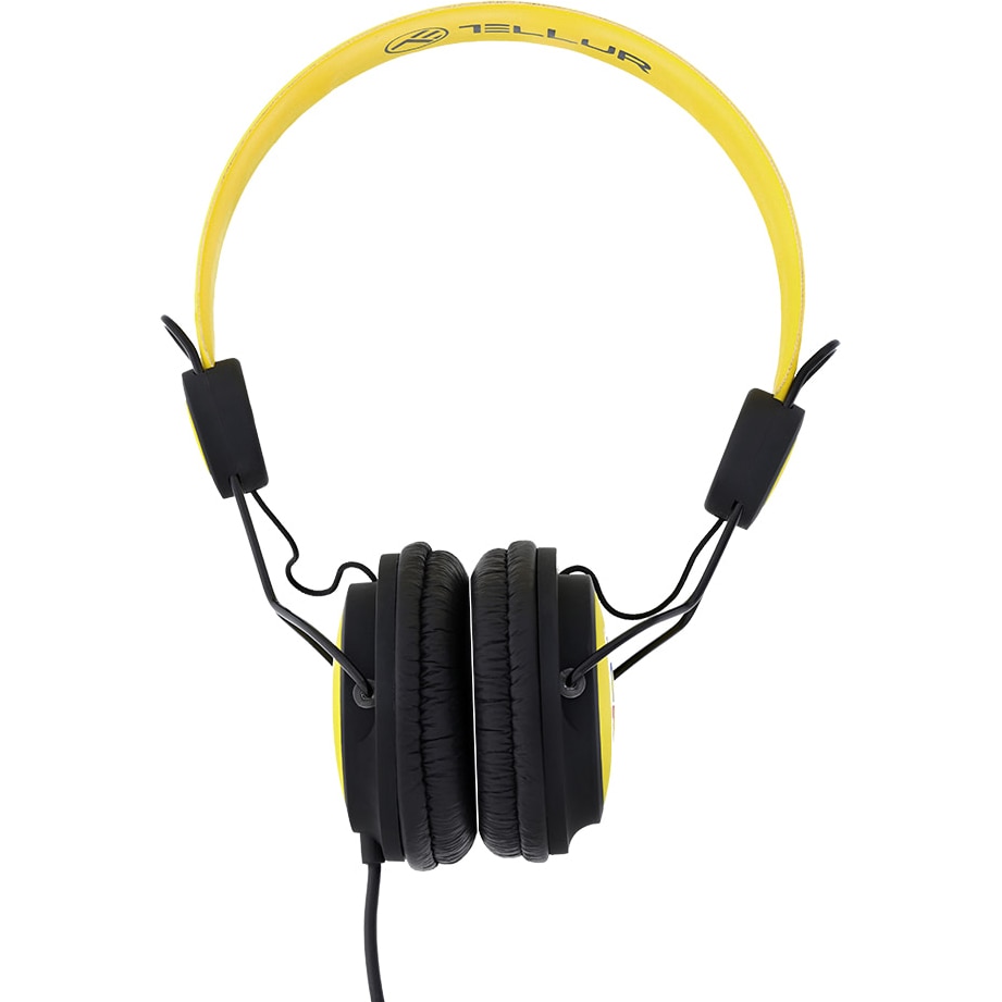 Casti Audio On Ear Tellur FRF, cu fir, Galben