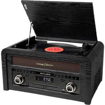 Pick-up Muse MT-115 W, 20 W, Bluetooth, Radio, CD, USB, Negru Pick-up Muse MT-115 W, 20 W, Bluetooth, Radio, CD, USB, Negru