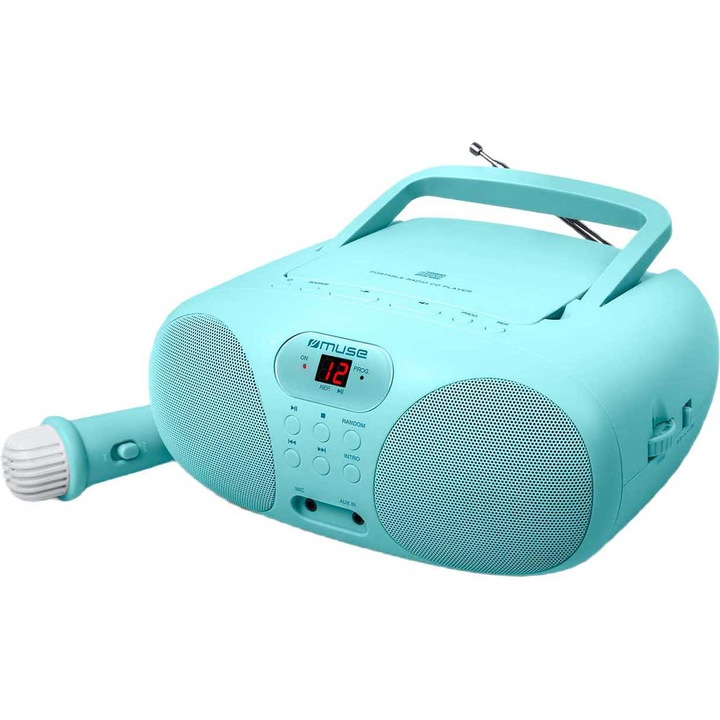 Аудио система Muse MD-203 KB, CD, Радио, Син