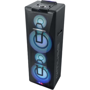 Sistem audio High Power Muse M-1990 DJ, 1000W, Bluetooth, CD, USB, Microfon inclus, Negru Sistem audio High Power Muse M-1990 DJ, 1000W, Bluetooth, CD, USB, Microfon inclus, Negru