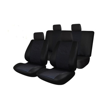Set complet fata si spate 3 huse scaun pentru dube si autoutilitare model universal albastru Set complet fata si spate 3 huse scaun pentru dube si autoutilitare model universal albastru