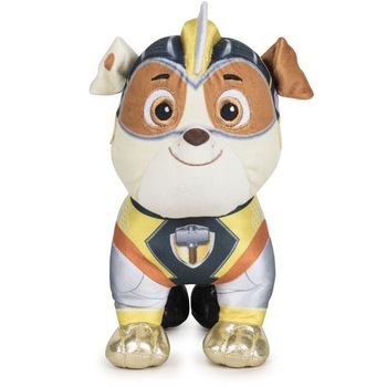 Jucarie de plus Paw Patrol Rubble , 37cm, Multicolor Jucarie de plus Paw Patrol Rubble , 37cm, Multicolor