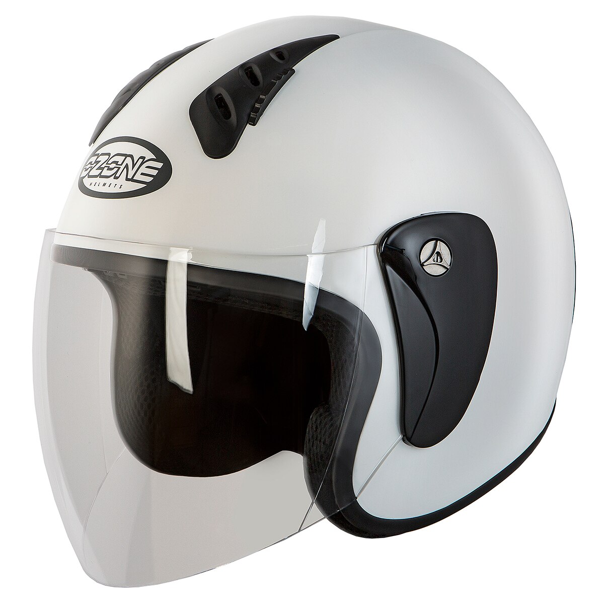 Casca moto, OZONE HY818, Protectie UV, ABS, Alb, M