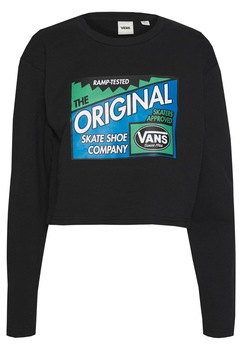 Hanorac cu maneca lunga si logo, Vans, XS, Negru Hanorac cu maneca lunga si logo, Vans, XS, Negru