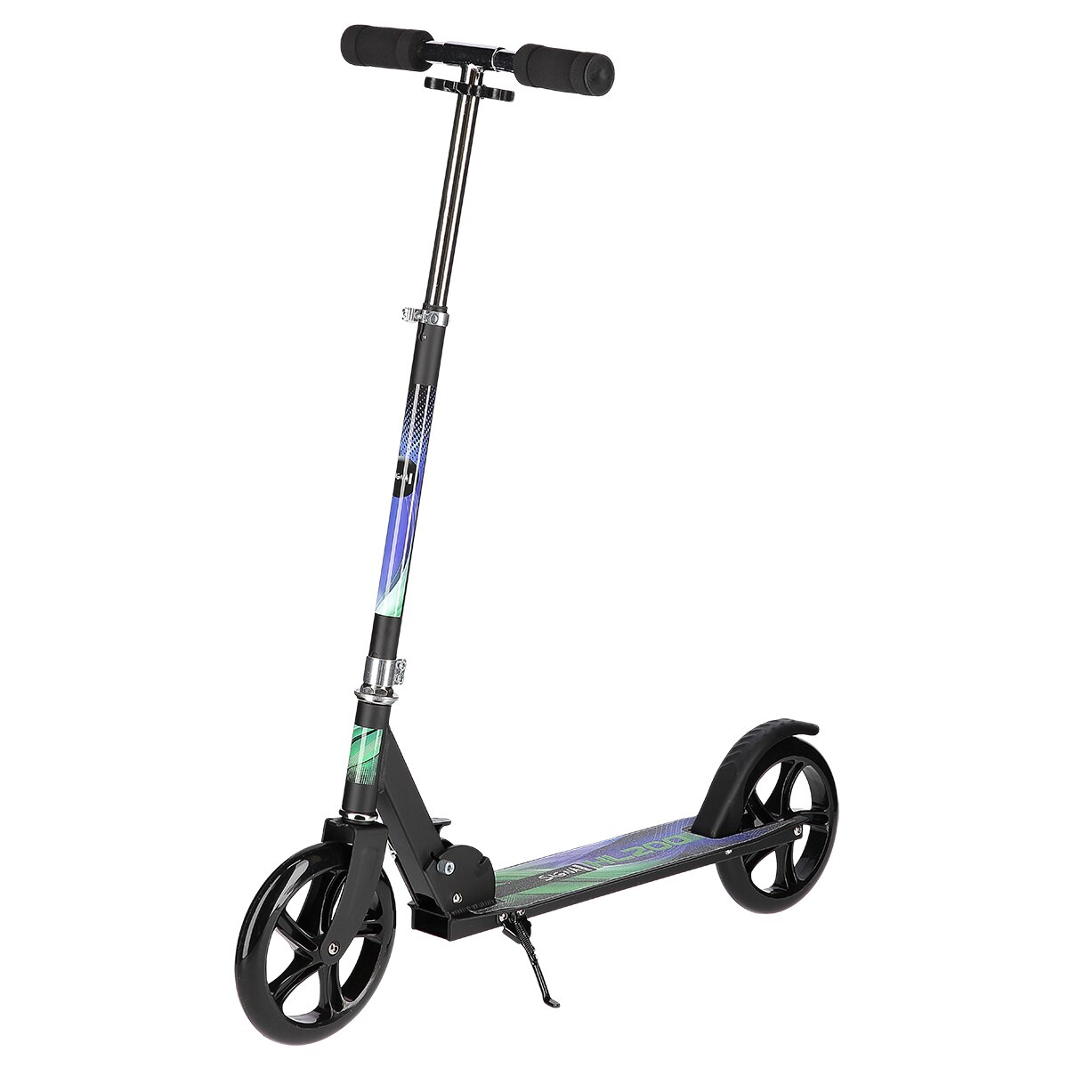 Trotineta pentru copii, pliabil, Signa HL200, reglabil pe inaltime, Negru