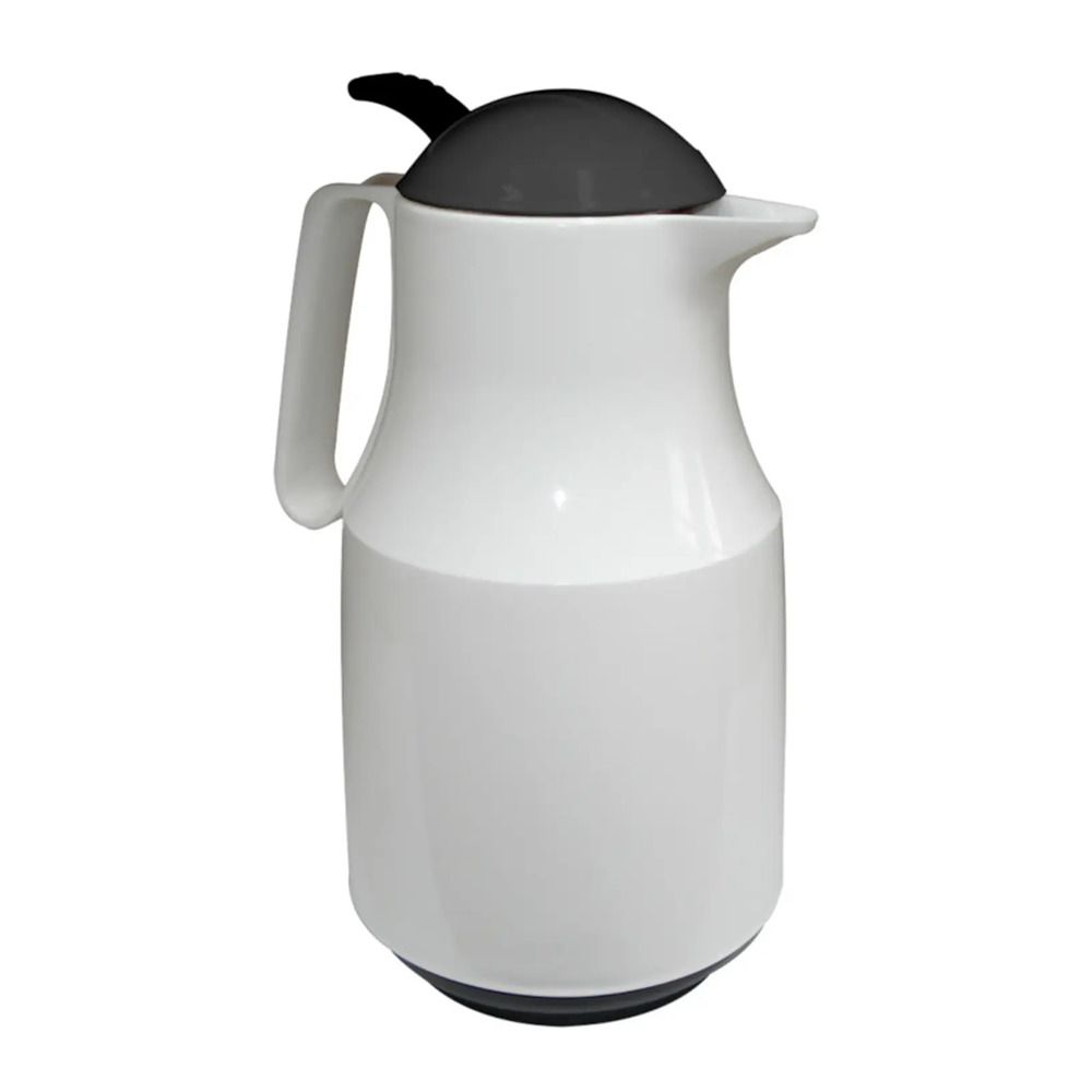 Termos cu insertie de sticla Domotti 1L alb-negru Bastek