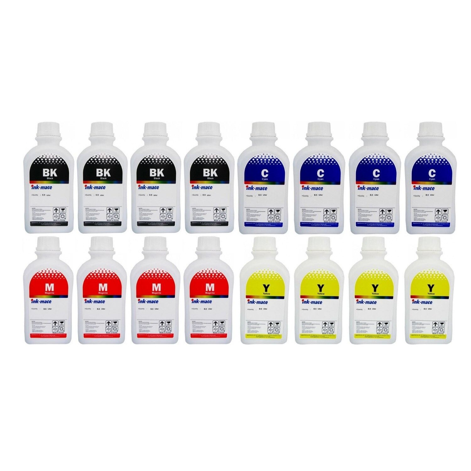 Pachet Flacon cerneala Ink-Mate Compatibil Brother 4x LC1100BK Negru 4x LC1100C Cyan 4x LC1100M Magenta 4x LC1100Y Galben 8000 ml