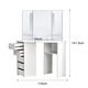Ъглова тоалетка за грим ML-Design, 110 × 54 × 141.5 см, 3 Огледала, 5 Чекмеджета, MDF, Бял, Много място за съхранение