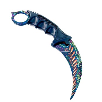 Cutit Karambit Ultra Beast, CS:GO pentru antrenament, fara tais, teaca si snur de agatat, 19 cm Cutit Karambit Ultra Beast, CS:GO pentru antrenament, fara tais, teaca si snur de agatat, 19 cm
