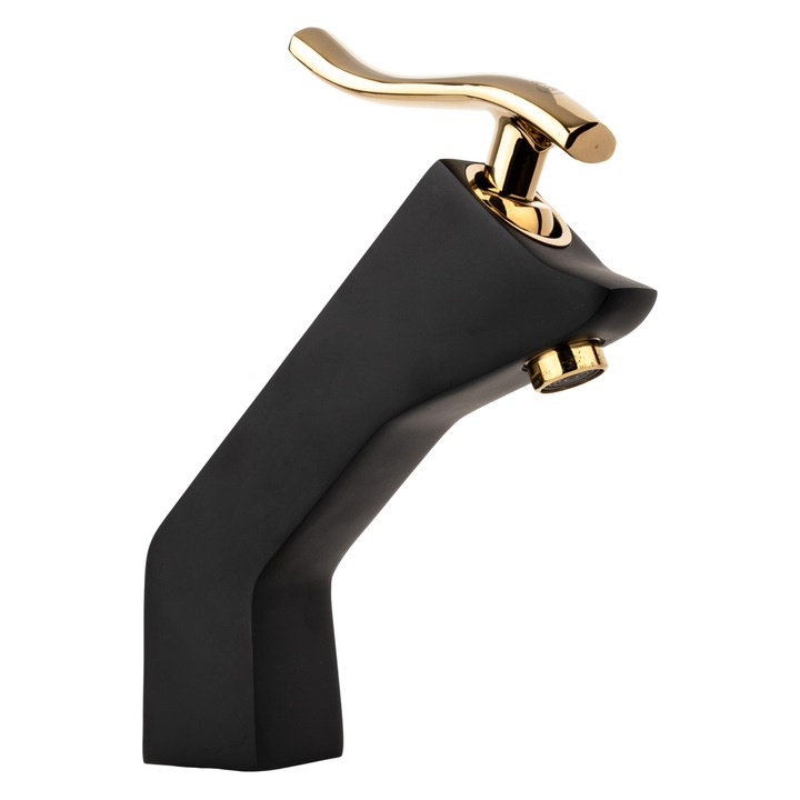 Baterie lavoar, Angel Genesis, negru-gold