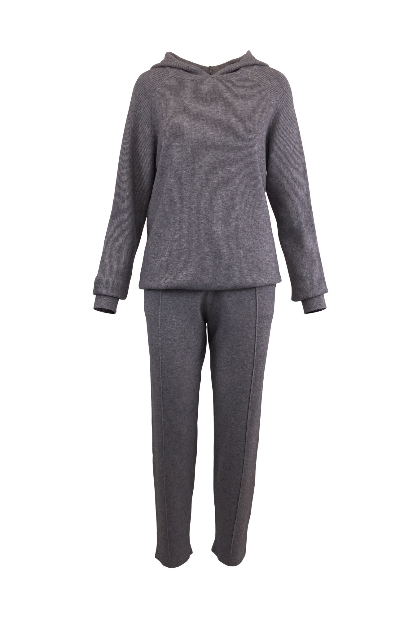 Compleu, Univers Fashion, tricotat, 2 piese, gri