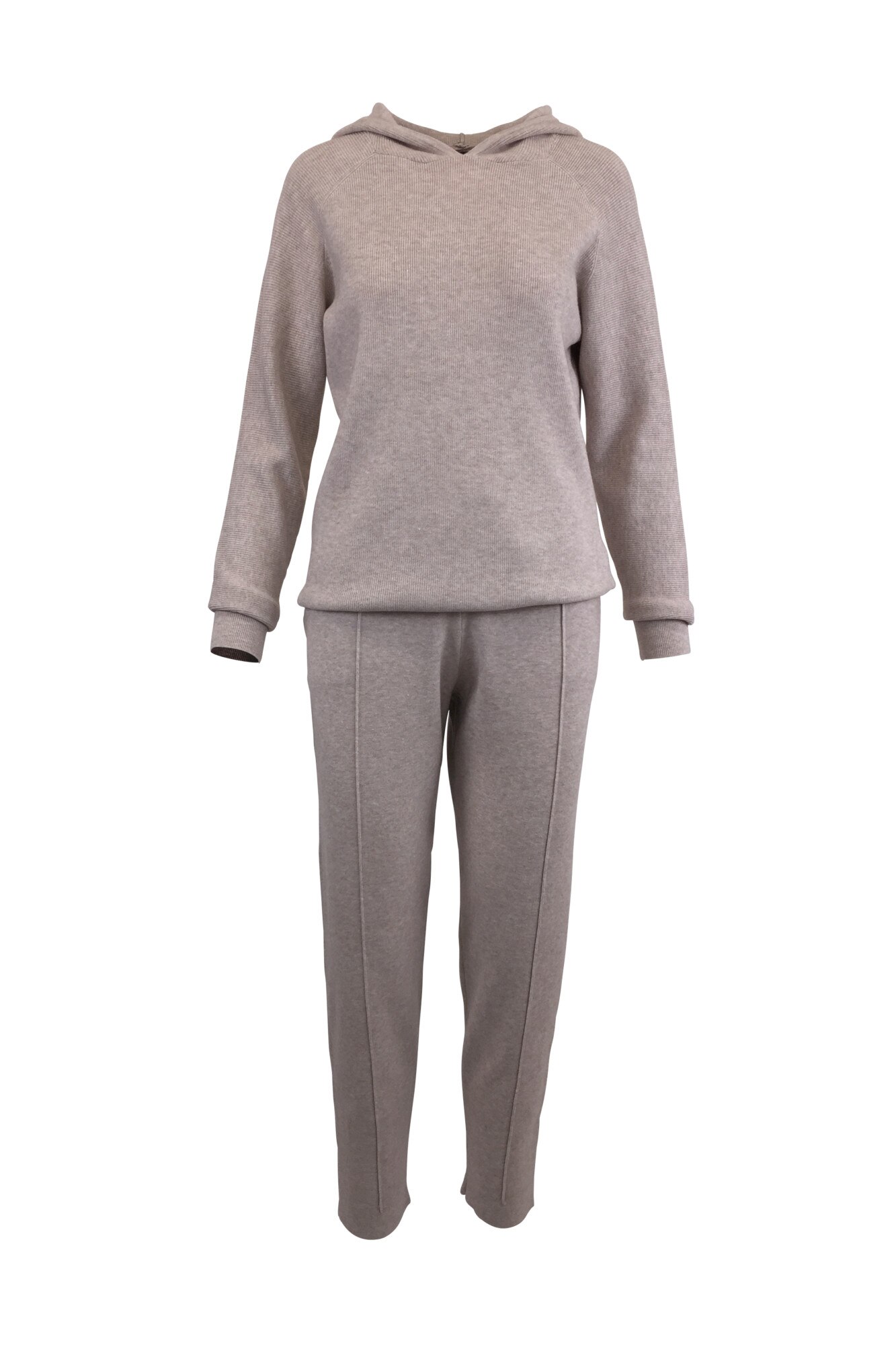 Compleu, Univers Fashion, tricotat, 2 piese, taupe