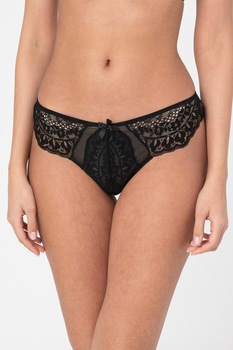 Hunkemoller, Chiloti brazilieni din dantela Tia, Negru Hunkemoller, Chiloti brazilieni din dantela Tia, Negru