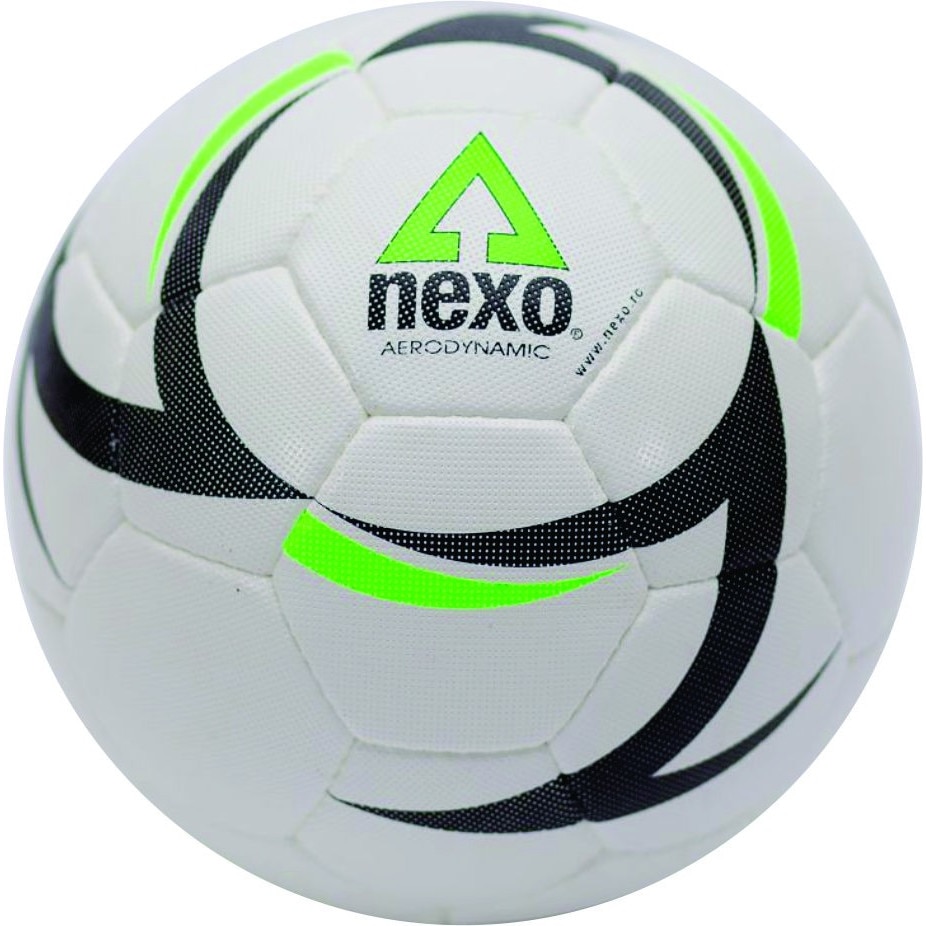 Minge fotbal NEXO Aerodynamic alb/verde, marimea 5