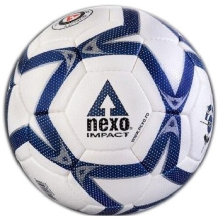 Minge fotbal Sala NEXO Impact alb/albastru, marimea 4