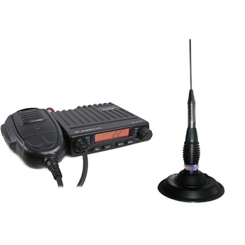 Kit Statie Radio CB Albrecht AE 6110 VOX+ Antena Radio CB CRT RML 145 Prindere Magnetica Kit Statie Radio CB Albrecht AE 6110 VOX+ Antena Radio CB CRT RML 145 Prindere Magnetica