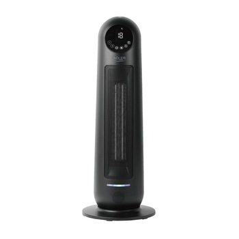Aeroterma ceramica cu ecran LCD, timer si telecomanda, Adler, negru Aeroterma ceramica cu ecran LCD, timer si telecomanda, Adler, negru