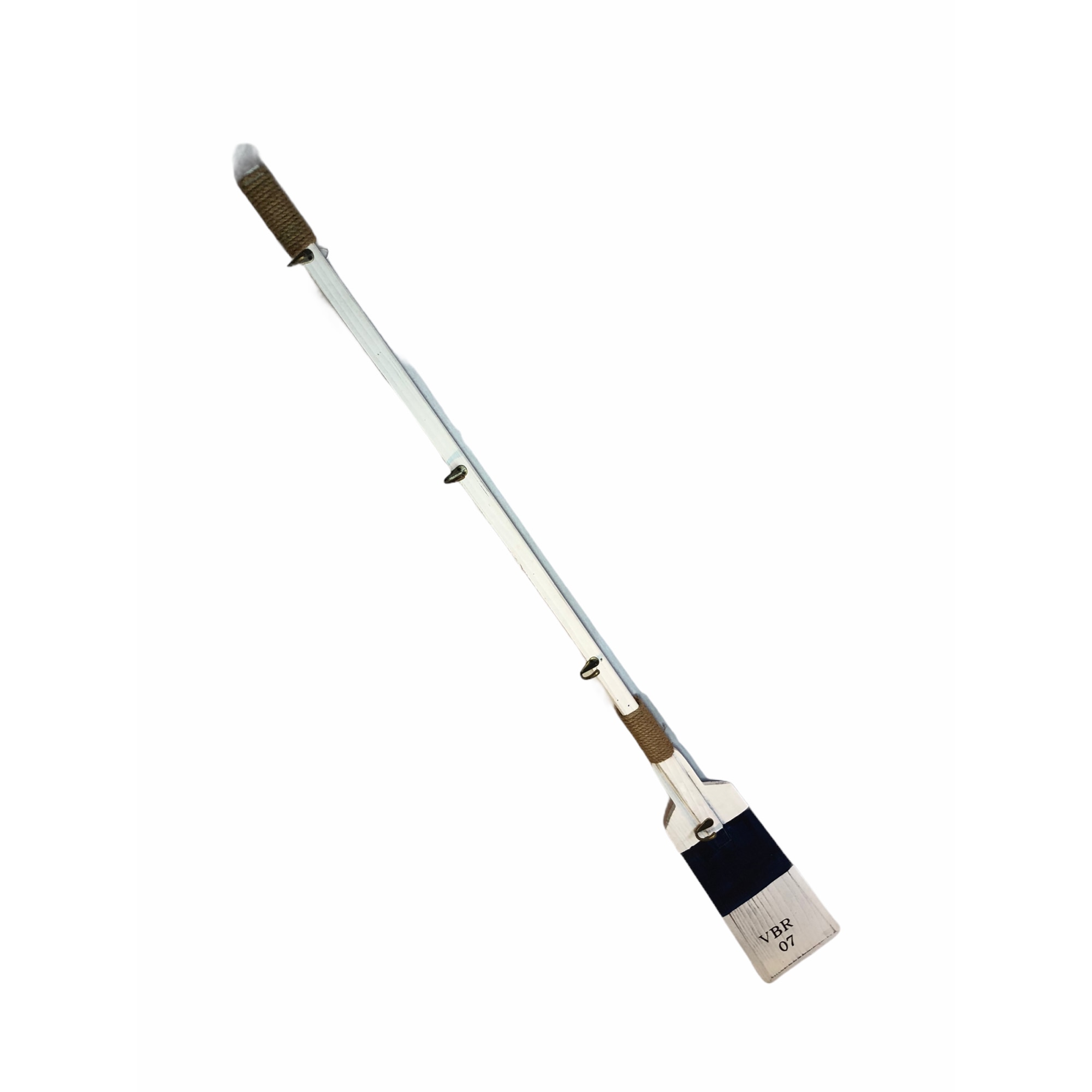 Vasla decorativa Atelier, Lemn, Alb/Albastru, 150cm