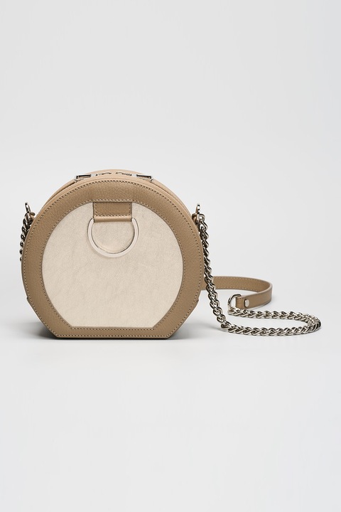 Urban Vanilla, Geanta crossbody de piele Macca, Bej