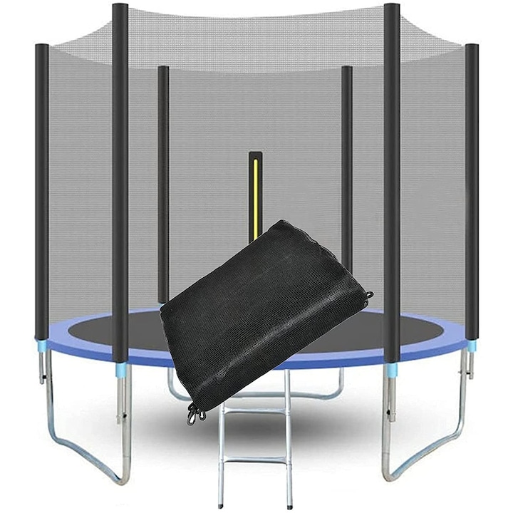 Biztonsági háló és trambulinvédelem, 244 cm 6 külső oszloppal