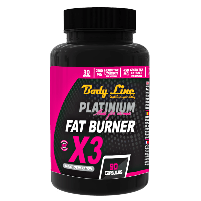 Supliment alimentar - Fat Burner X3 – slabire rapida pentru femei, 90 capsule