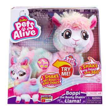Jucarie interactiva de plus Zuru Pets Alive - Lama rainbow, 9518 Jucarie interactiva de plus Zuru Pets Alive - Lama rainbow, 9518