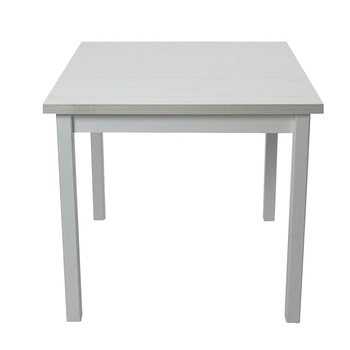 Masa living Max9 B, alb, fixa 80x80x78 cm, lemn masiv de fag/pal Masa living Max9 B, alb, fixa 80x80x78 cm, lemn masiv de fag/pal