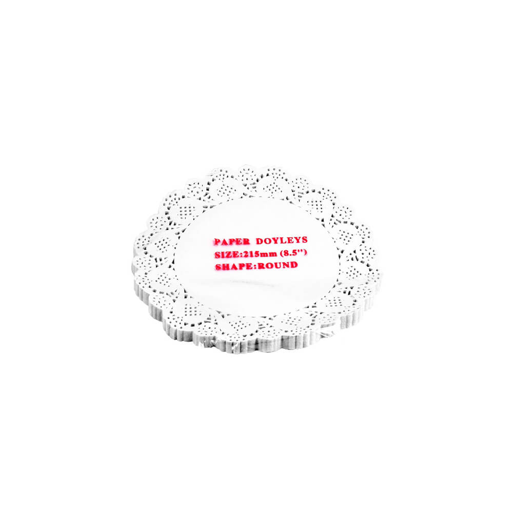 Set 100 Hartii Dantelate pentru Tort Misavan, Diametru 21.5 cm